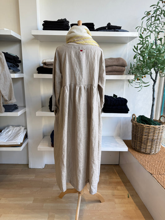 Willow Linen Gathered Dress