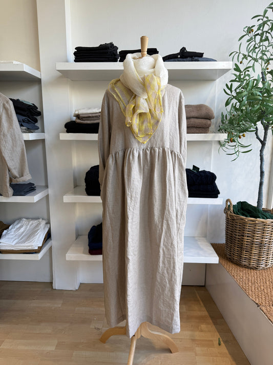Willow Linen Gathered Dress